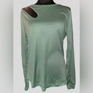 Women's Pro-Player Mesh Cut-out Top, XL, Green